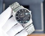 High Quality Replica Longines Black Dial Stainless Steel Band Watch 40mm